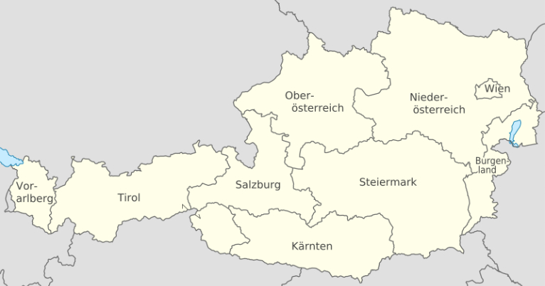 Estados (Landër ou Bundesländer ) da Áustria 